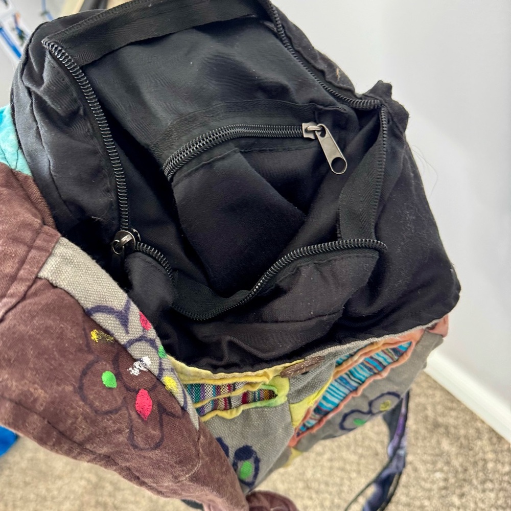 Boho Multicolor Patchwork Shoulder Bag - image 4